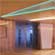 Porta doppia con soffitto sagomato e retroilluminato